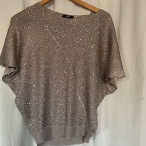 Glittery sliver tunic